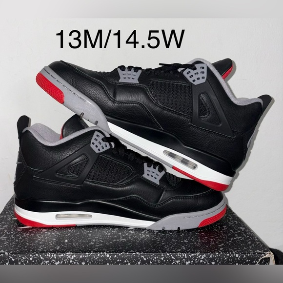 Air Jordan 4 Retro Bred Reimagined 13 Mens Pre-Owned